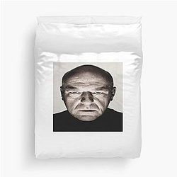 Stretched Hank Schrader Face Breaking Bad Meme Duvet Cover