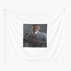 Stretched Gus Fring Face Breaking Bad Meme Tapestry