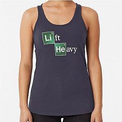 Breaking Bad Lift Heavy Fitness WG Racerback Tank Top