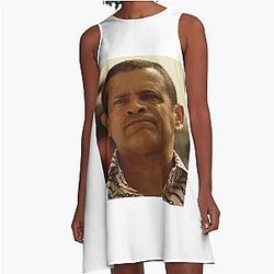 Stretched Tuco Face Breaking Bad Meme A-Line Dress