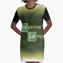 Breaking Bad Quote Criminal Lawyer Graphic T-Shirt Dress