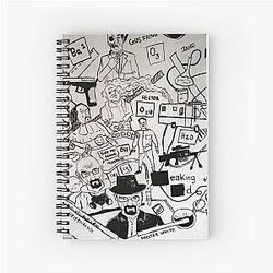 Breaking bad doodle Spiral Notebook