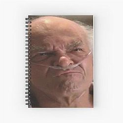 Stretched Hector Salamanca Face Breaking Bad Meme Spiral Notebook