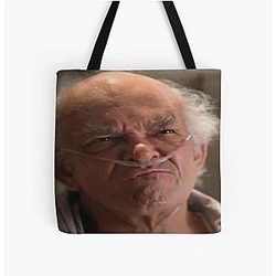 Stretched Hector Salamanca Face Breaking Bad Meme All Over Print Tote Bag