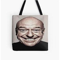 Stretched Hank Schrader Face Breaking Bad Meme All Over Print Tote Bag