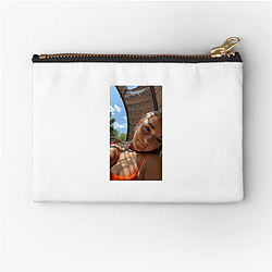 Breckie Hill Smile More Graphic Breckie Hill Zipper Pouches