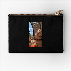 Breckie Hill Smile More Graphic Breckie Hill Zipper Pouches