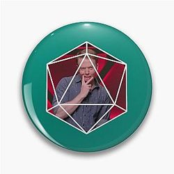 Brennan Lee Mulligan D20 Dice Pin Design