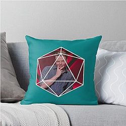 Brennan Lee Mulligan D20 Dice Throw Pillow