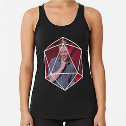 Brennan Lee Mulligan D20 Dice Racerback Tank Top