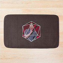 Brennan Lee Mulligan D20 Dice Design Bath Mat