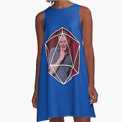 Brennan Lee Mulligan D20 Dice A-Line Dress