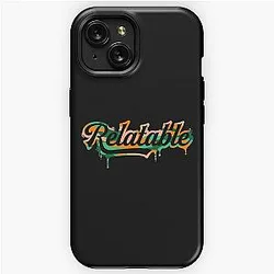 Brent Rivera Merch Relatable-Black Camo Melting iPhone Tough Case