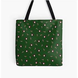 Brian May & Candy Cane All Over Print Tote Bag
