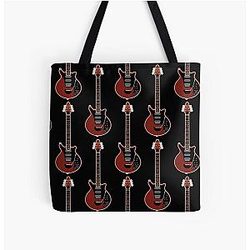 MUSICAL INSTRUMENTS - BRIAN MAY RED SPECIAL ALL OVER PRINT TOTE BAG