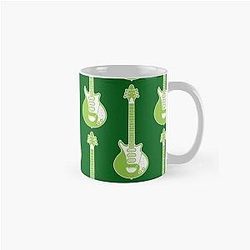 Musical Instruments Silhouettes - Brian May Red Special Classic Mug
