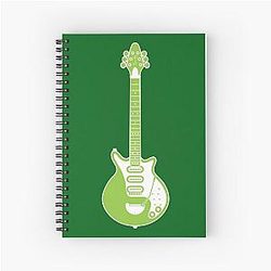MUSICAL INSTRUMENTS - BRIAN MAY RED SPECIAL Spiral Notebook