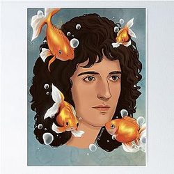 Brian May Underwater Poster