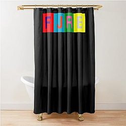 Queen - Hot Space Shower Curtain Featuring Freddie Mercury, Brian May, Roger Taylor, John Deacon