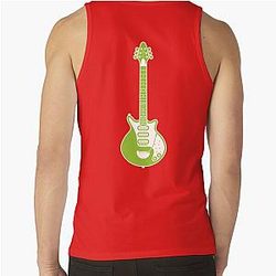 MUSICAL INSTRUMENTS SILHOUETTE BRIAN MAY RED SPECIAL Tank Top