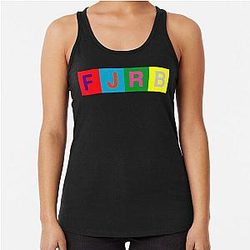 Queen - Hot Space Tank Top with Freddie Mercury, John Deacon, Brian May and Roger Taylor logo design