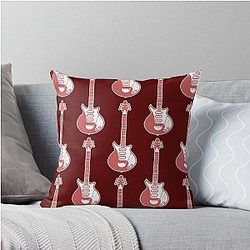 MUSICAL INSTRUMENTS - BRIAN MAY RED SPECIAL Throw Pillow