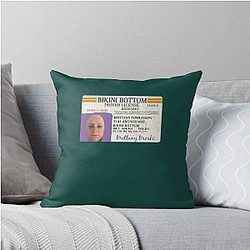 Brittany Broski Bikini Bottom License Throw Pillow