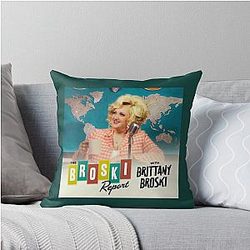 Brittany Broski Report Throw Pillow
