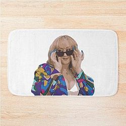 Brittany Broski Vector Illustration Bathroom Mat