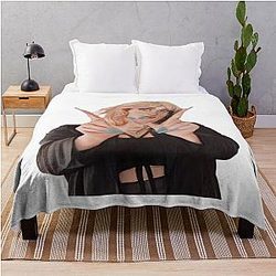 Brittany Broski Illustration Throw Blanket