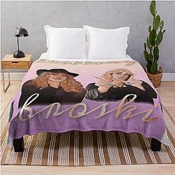 Brittany Broski Vintage Style Design Throw Blanket