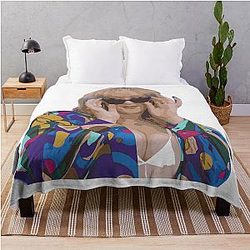 Brittany Broski Vector Throw Blanket.