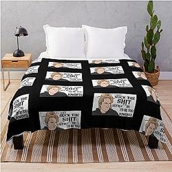 Brittany Broski Suck the Sh*t Quote Throw Blanket