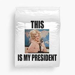 President Brittany Broski Duvet Cover