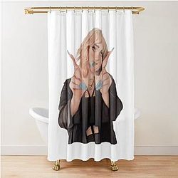 Brittany Broski Illustration Shower Curtain