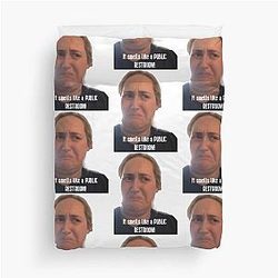 It smells like a public restroom TikTok Kombucha girl Brittany Broski Duvet Cover