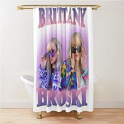 Brittany Broski 90s Vintage Style Shower Curtain