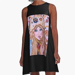 Brittany Broski Art A Line Dress