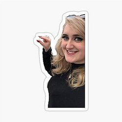 Brittany Broski Pinching Glossy Sticker
