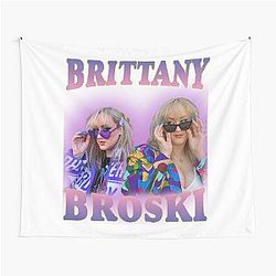 Brittany Broski 90s Vintage Style Design Tapestry