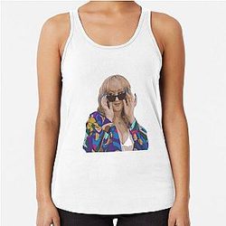 Brittany Broski Vector Illustration Racerback Tank