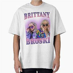 Brittany Broski 90s Vintage Style Oversized T-Shirt