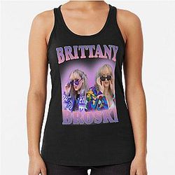 Brittany Broski Vintage Style Racerback Tank Top