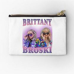 Brittany Broski 90s Vintage Style Design Zipper Pouch