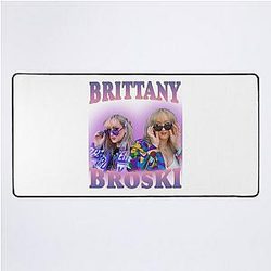 Brittany Broski Vintage Style Design Desk Mat