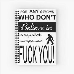 Brittany Broski For Any Geminis Who Don't Believe in Sasquatch Spiral Notebook