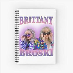 Brittany Broski 90s Vintage Style Spiral Notebook