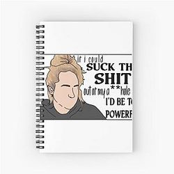 Brittany Broski Suck the Sht Spiral Notebook