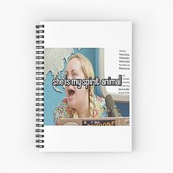 Brittany Broski spiritual animal sticker spiral notebook