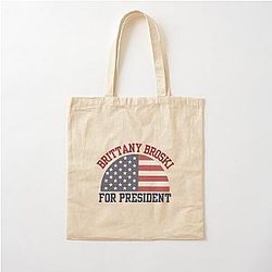 Brittany Broski for President Cotton Tote Bag